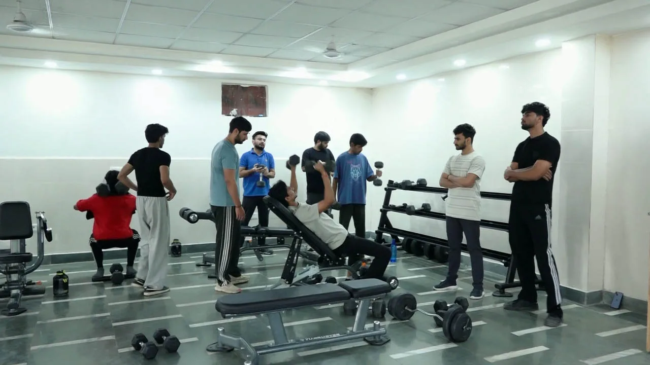 Campus gymnasium at SKS World School, Greater Noida West