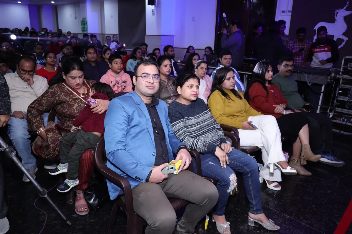Parents and guests watching the Annual Day programme at SKS World School, Greater Noida West